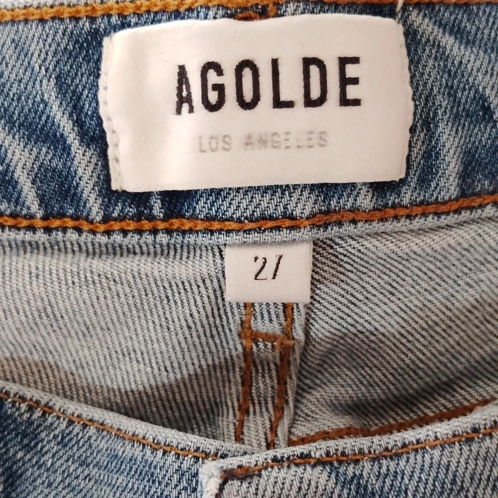 AGOLDE Nico High Rise Slim Fit Jeans in Rooted Size 27